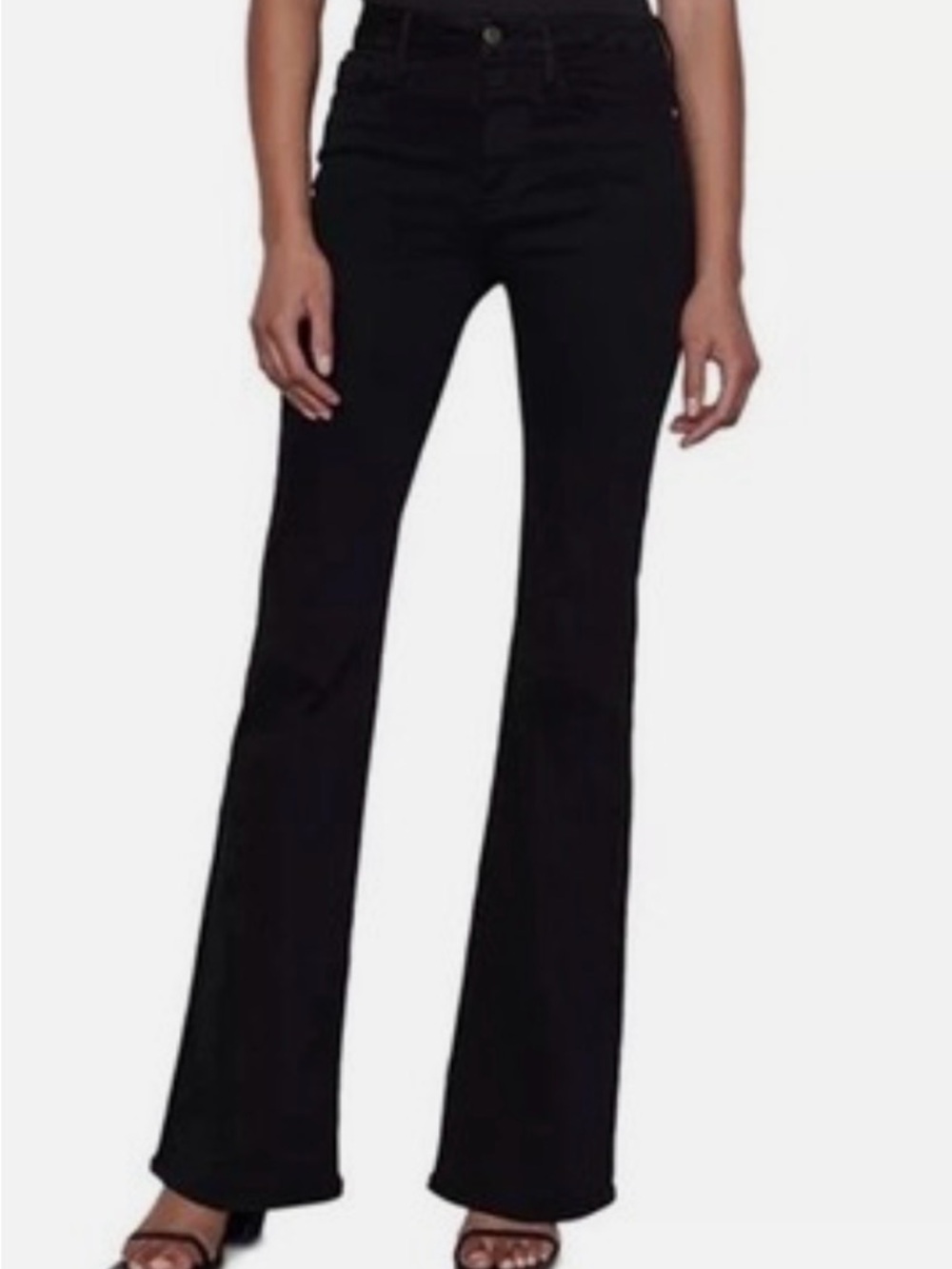 FRAME Denim Dark Blue Le High Flare Jeans— like NEW